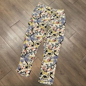 Spring Floral print lightweight pants